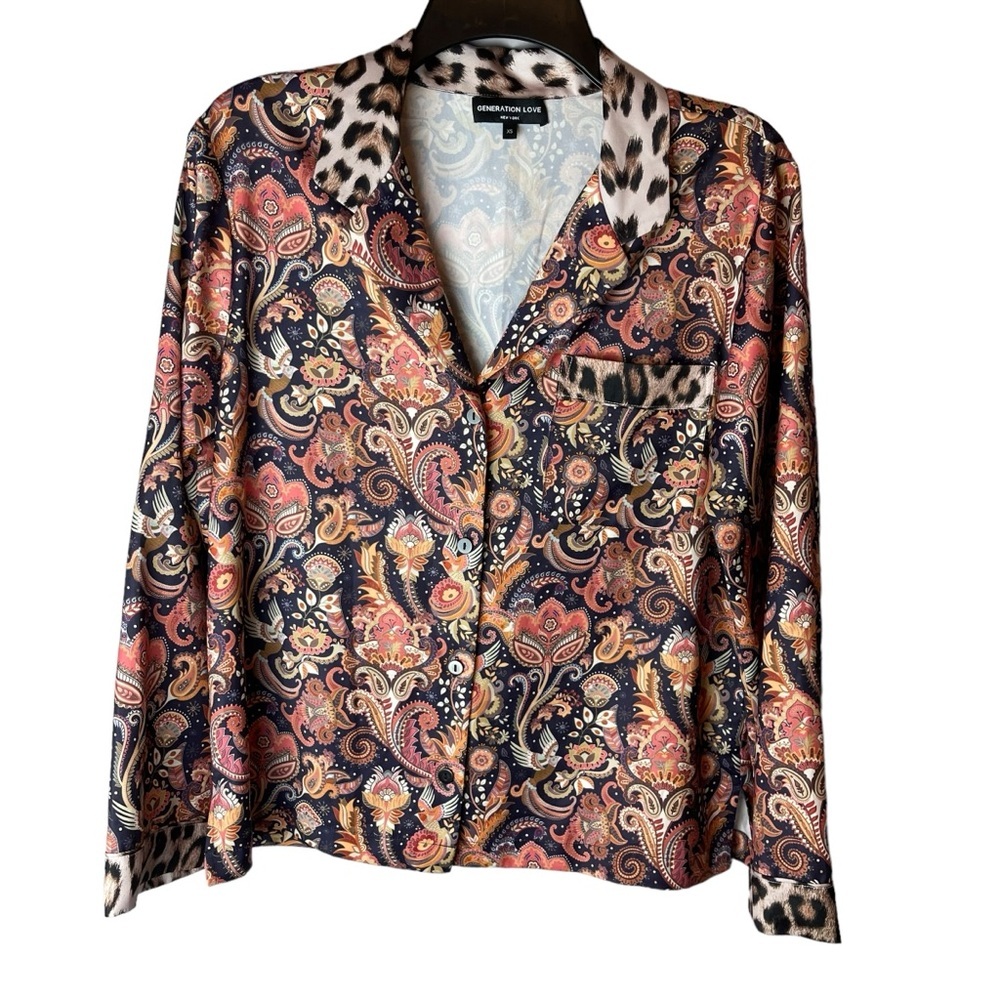 Generation Love Odessa Pajama Top XS